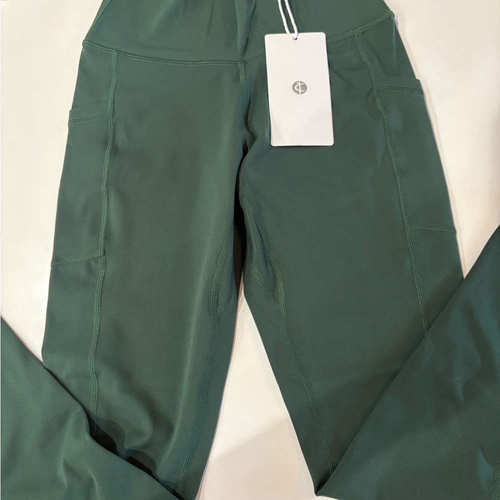 Colorfulkoala Forest Green High Waisted Yoga Pants Size XS NWT